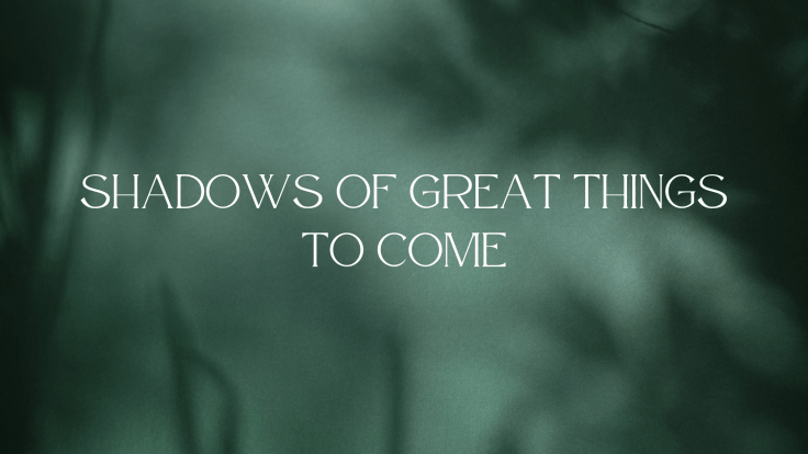 SHADOWS OF GREAT THINGS TO COME (BLOGMAS DAY TWENTY-NINE&nbsp;2025)