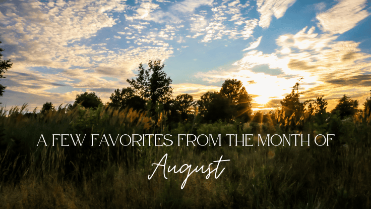 A FEW FAVORITES FROM THE MONTH OF AUGUST&nbsp;2026